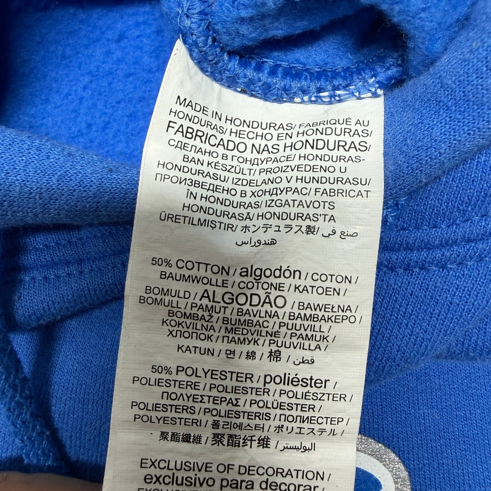 Detroit Lions Hoodie Sweatshirt NFL Team Apparel Graphic Blue Cotton Blend Small - Picture 7 of 13
